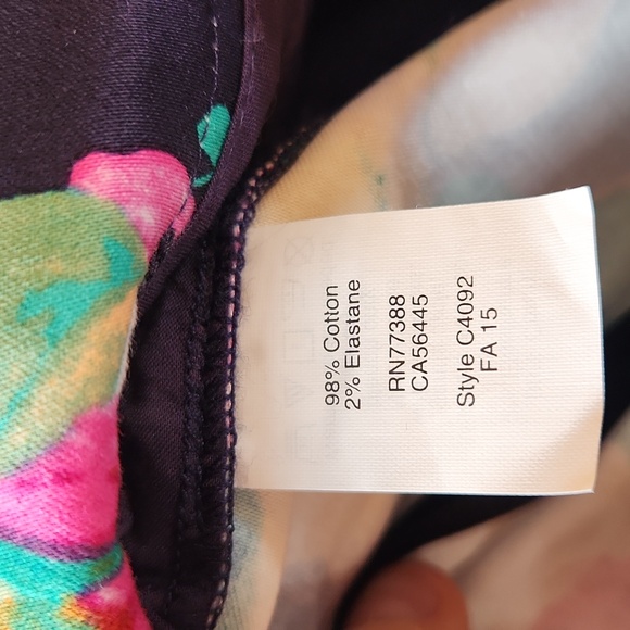 J. CREW Bright Floral A-Line Knee Length Cotton Skirt Size 2 - Picture 9 of 9